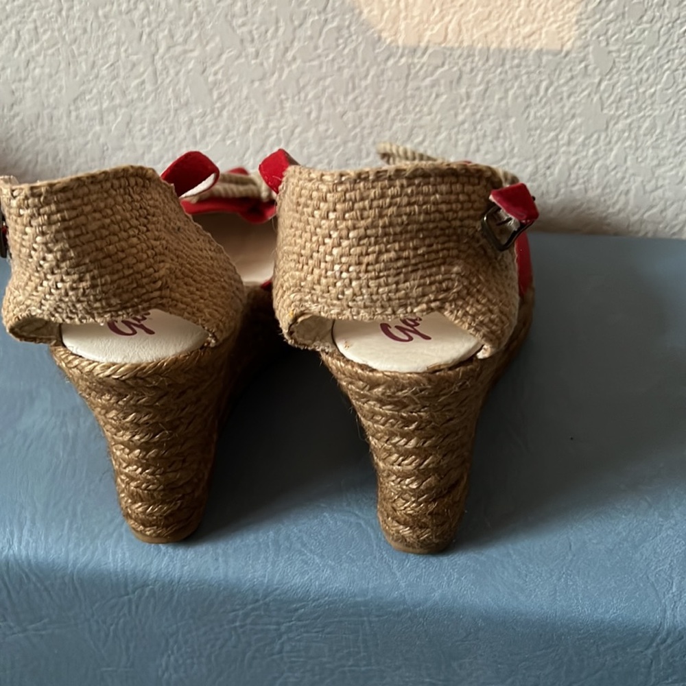 GAIMO Wedge Espadrilles real suede & hand made in Spain in Euro 41 w/4” heels. - Picture 4 of 7